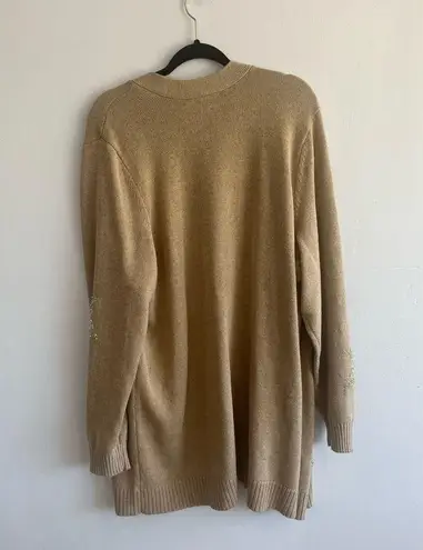 Lane Bryant NWT  22/24 Plus Size Camel Star Cardigan