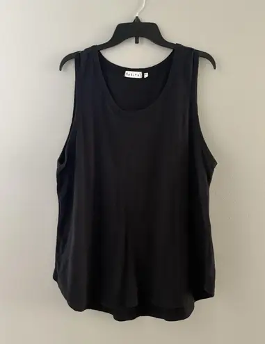 Habitat Tank Top Size XXL Black Seamed Scoop Neck Classic Lagenlook Relaxed