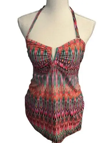 Liz Lange Maternity Art Deco Bohemian Halter Swim Top