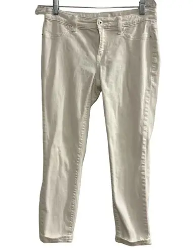 Lila Ryan Women's White Skinny Jeans Size 28 Mid Rise