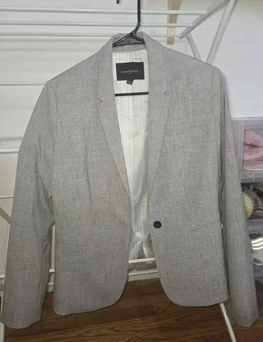 Banana Republic  Blazer Women Size 6  Gray One Button