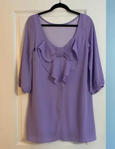 The Blue Door Collection Purple Mini Dress