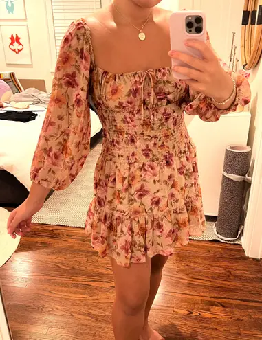 Soho Sunday  Floral Long Sleeve Dress