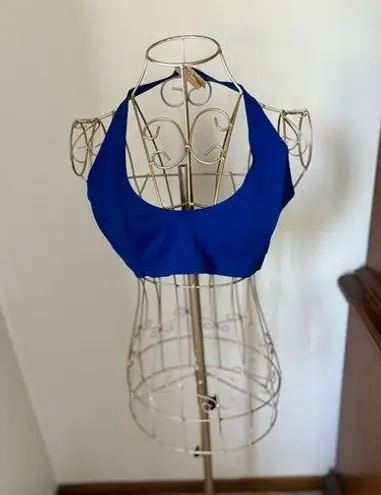 Free People Intimately  blue halter bralette size small