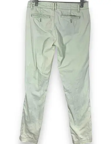 Pilcro and the Letterpress Pilcro Mint Color Jeans No. 25 Hyphen Fit