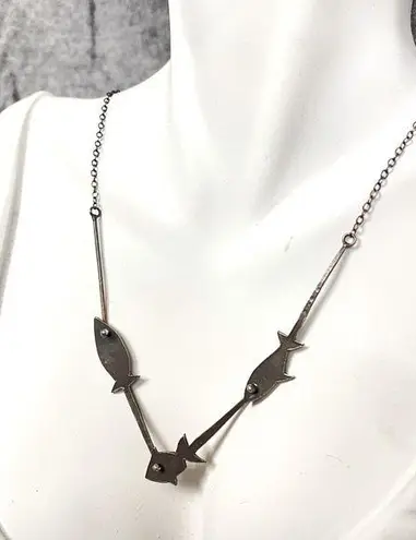 One of a kind Silver Fish Necklace