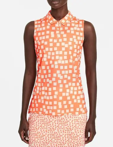 Nike  Dri-FIT Women's Sleeveless Printed Golf Polo Size S