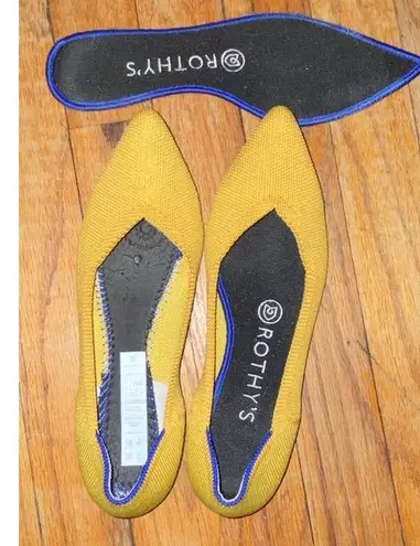 Rothy's The Point Marigold Yellow Size 6