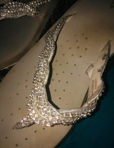 Platform Flipflops Worn 3 Times Size 8/9 Silver