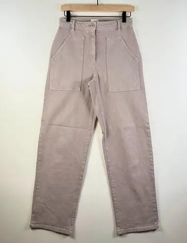 Wilfred Free Aritzia Womens Pants Brown Utility Hi Rise Wide Leg Baggy Size 4