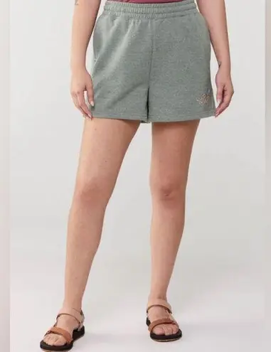 The North Face  Re-Grind gray multicolor logo shorts - Image 1