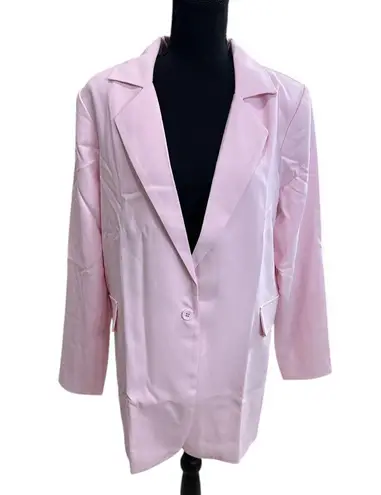NWT For Love & Lemons Courtney Blazer – Pink Oversized Blazer Size Small
