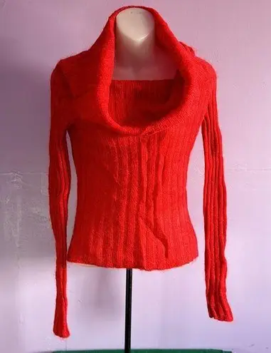 Victoria's Secret BODY by Victoria Red Cowl Neck Long Sleeve Sweater Small/Petite