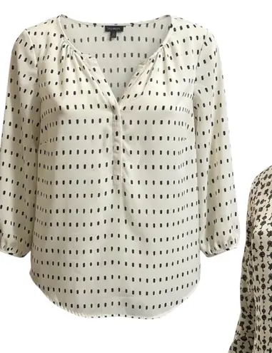Talbots  Women M Blouse Bundle Lot of 2 Long Sleeve Pullover Tops Classic Career