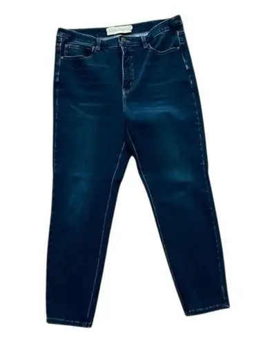 Soft Surroundings Denim Ultimate High Rise Slim Blue Jeans Womens Size 14 2CW54