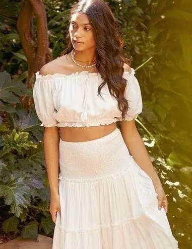 English Factory 💖 NWT White Poplin Crop Top*