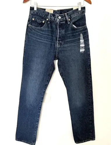 NWT Levi's 501 Original Straight Length Navy Button Fly Cotton Denim Jeans 27x30 Blue Size undefined