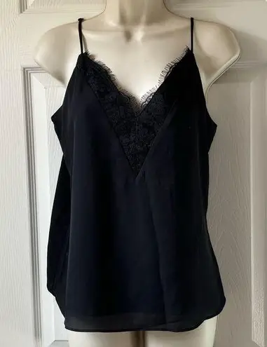 Socialite  Black Lace Cami Camisole With Adjustable Straps | Size Medium