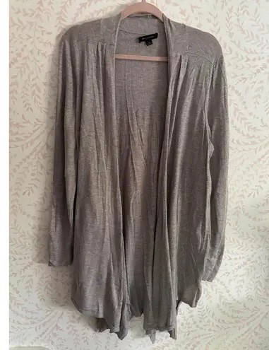 Halston Women's Gray Open Front Cardigan Sweater XL