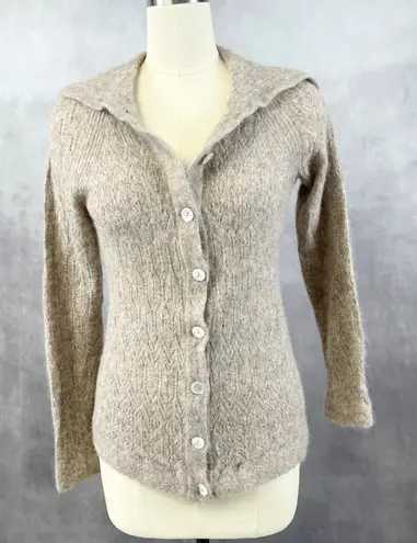 Peruvian Connection Womens Cardigan Sweater Medium Alpaca Wool Minimalist Boho