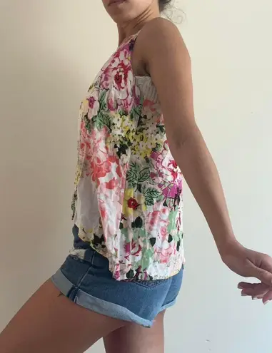 On The Road Floral Printed Tank Top Size S