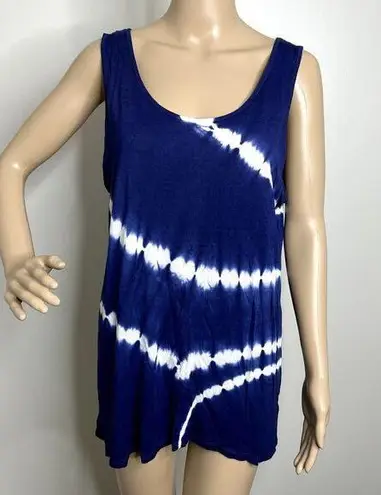 Olive & Oak Tie Dye Blue Tank Top