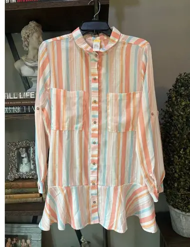 Agua Bendita x REVOLVE Crystal Dress Multi Striped Womens Size Medium