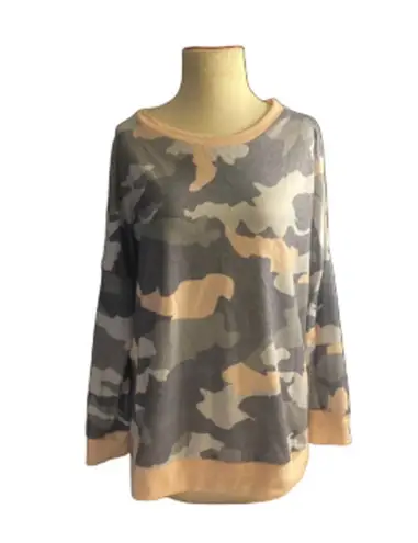 Women's BTFBM Camo Print Sweatshirt Size L Gray Pink Size L
