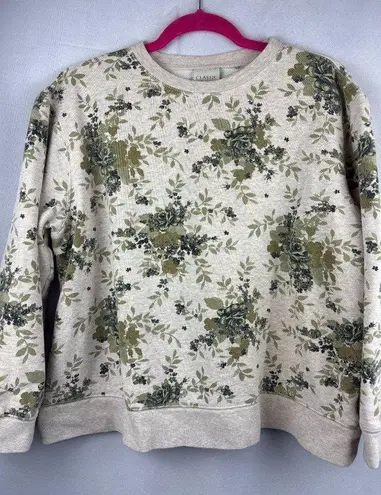 Classic Elements Floral Pattern Sweatshirt