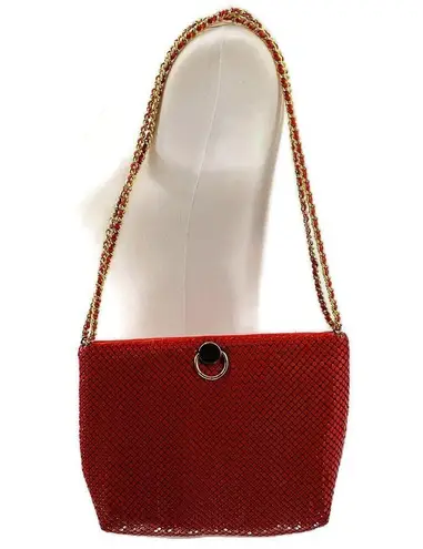 Bueno Vintage Scarlet Red Mesh Shoulder Bag Disco