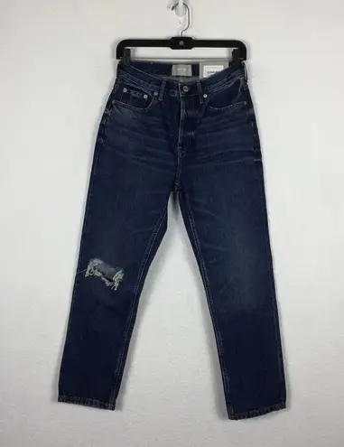 Everlane NWT  The ’90s Cheeky Button Fly Distressed Ankle Straight Jean Size 26