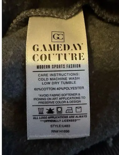 Gameday Couture Detroit Lions Women's 2XL Gray Oversized Crewneck Sweatshirt Size XXL