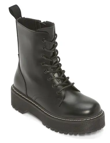 Platform Boots Black Size 10
