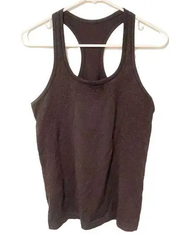 Lululemon  Women's Size 8 Dark Grey Swiftly Tech Racerback Athletic Tank