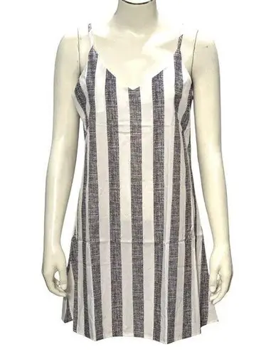 CCC Black White Striped A Line Sleeveless Spaghetti Straps Sheer Lightweight Dre Size undefined