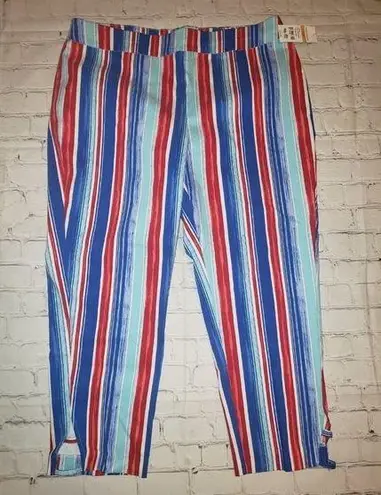 kim rogers NWT  Women's Multi-Color Capri Pants Size 16W