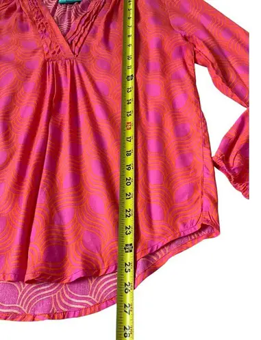 Escapada Pink & Orange Long Sleeve Blouse Women's Size XS | 23-4