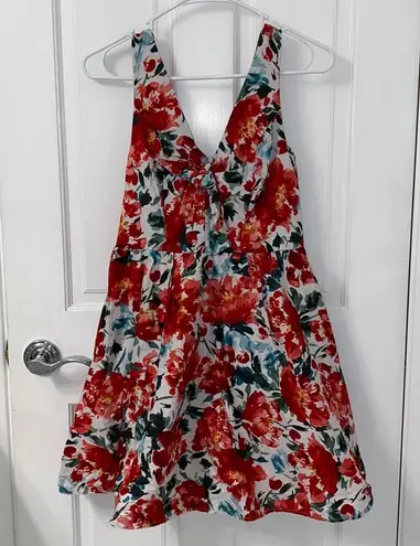 Bailey blue Floral Tie Front Dress
