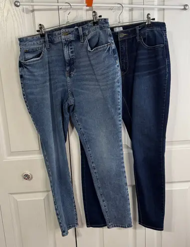 Time & Tru medium and dark wash skinny jeans lot of 2 size 12 regular Blue