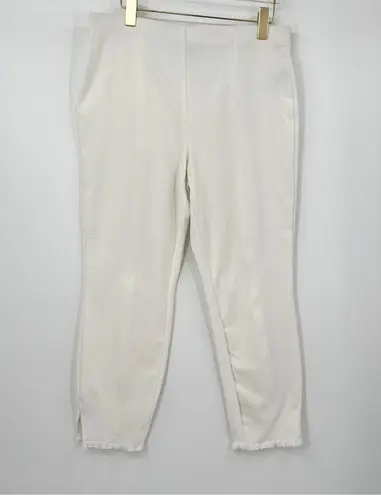 Alfani Core Fringe Pants in Bright White Size 12 Petite NWT