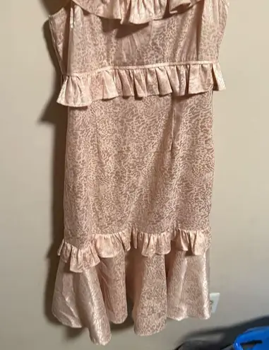 Saylor Maxina Dress in Blush Midi Dress- Size Small