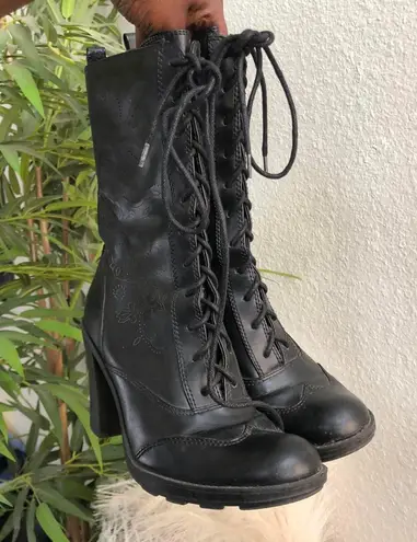 Arizona RARE Vintage Y2K Black leather Oxford Wingtip lace-up