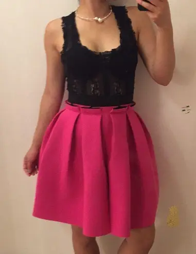 Pink Neoprene skirt. Xs