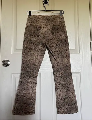 frame denim Frame Le Crop Mini Boot Animal Print Jeans Size 25 LCMBRS790P