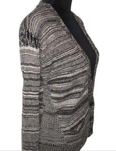 HEATHER Plunge Long Sleeve Button Cardigan Size XS