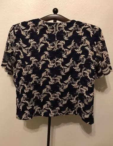 Formal evening embroidered blazer top fits plus size 1X/2X