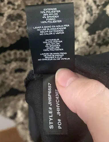 Eliza J golden floral scalloped lace mesh overlay shift cocktail dress size 10p