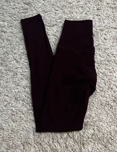 Lululemon Super High Rise Align Leggings 28” Size 2 Garnet