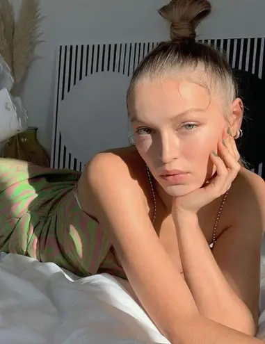 NEW Maisie Wilen Mesh Slip Mini Dress Chain Strap Pink Green Psychedelic Print