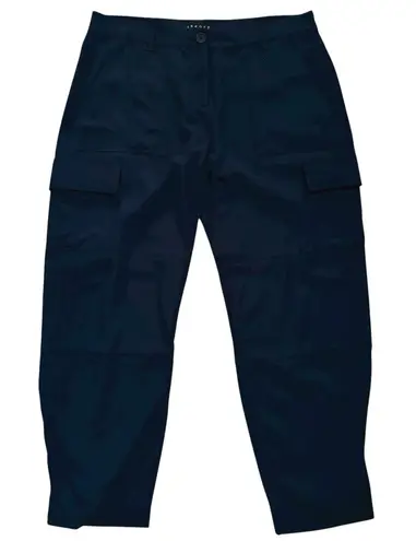Theory  Size 8 Hannon B Cargo Pants Navy Blue Missing Belt - Image 1